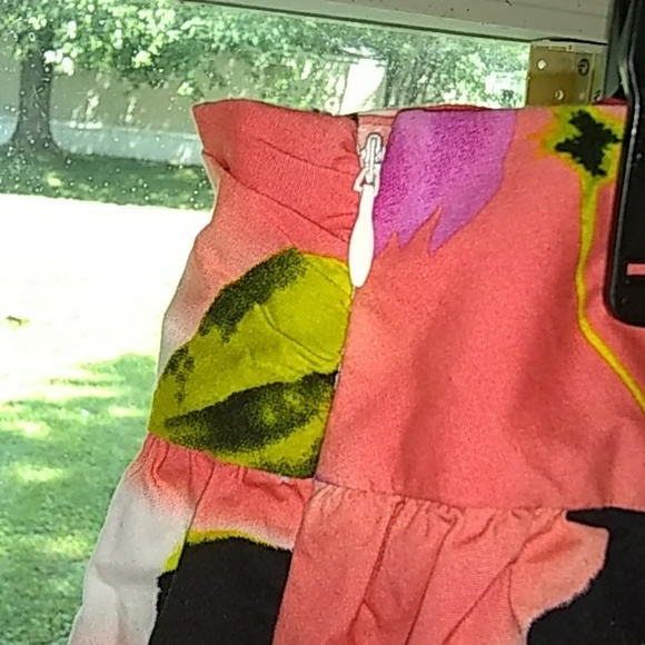 Cute Floral Pleated Skirt Calf/Below/Knee Length - Picture 3 of 3